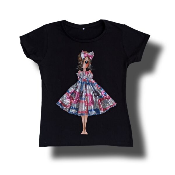 T-Shirt Diletta Square-Glam Black