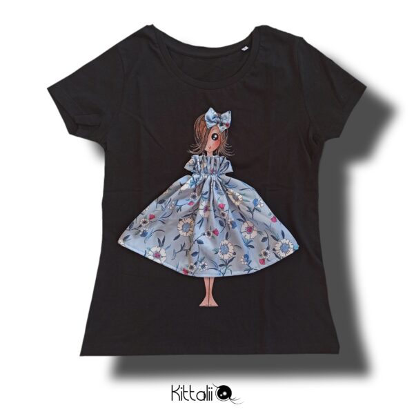 T-Shirt Diletta White Flowers